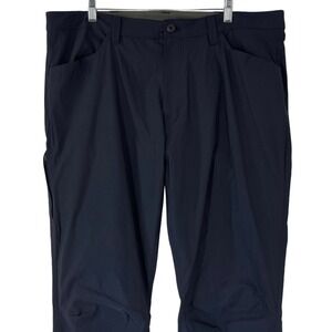 Eddie Bauer Men's 40x34 Tech Pants Navy Nylon UPF 50+ Hiking Outdoor Casual